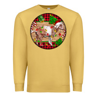 Antique Gold Nubian Goat Christmas Premium Sweatshirt - LillyAllenDesigns