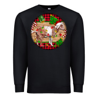 Black Nubian Goat Christmas Premium Sweatshirt - LillyAllenDesigns