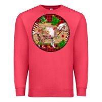Cardinal Nubian Goat Christmas Premium Sweatshirt - LillyAllenDesigns