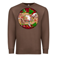Chestnut Nubian Goat Christmas Premium Sweatshirt - LillyAllenDesigns