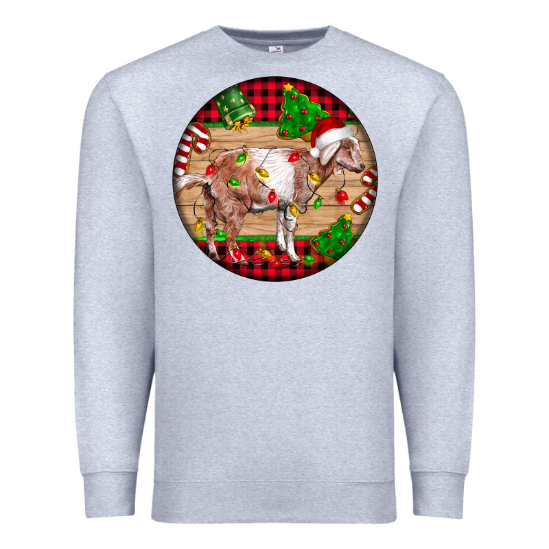 Nubian Goat Christmas Premium Sweatshirt by LillyAllenDesigns | Teevron
