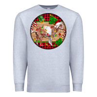 Heather Grey Nubian Goat Christmas Premium Sweatshirt - LillyAllenDesigns