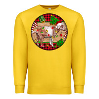 Lemon Nubian Goat Christmas Premium Sweatshirt - LillyAllenDesigns