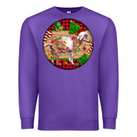 Purple Nubian Goat Christmas Premium Sweatshirt - LillyAllenDesigns