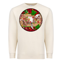 Sandshell Nubian Goat Christmas Premium Sweatshirt - LillyAllenDesigns