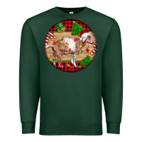 Sports Green Nubian Goat Christmas Premium Sweatshirt - LillyAllenDesigns