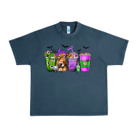 Midnight Navy Coffee Cups with Cow and Halloween Urban Heavy Tee - texasbilliewilder
