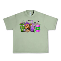 Oil Green Coffee Cups with Cow and Halloween Urban Heavy Tee - texasbilliewilder