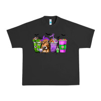 Pigment Black Coffee Cups with Cow and Halloween Urban Heavy Tee - texasbilliewilder