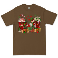 Cacao Elf Coffee Cups Christmas Premium Tee - BundleAndBundleShop