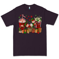 Plum Elf Coffee Cups Christmas Premium Tee - BundleAndBundleShop
