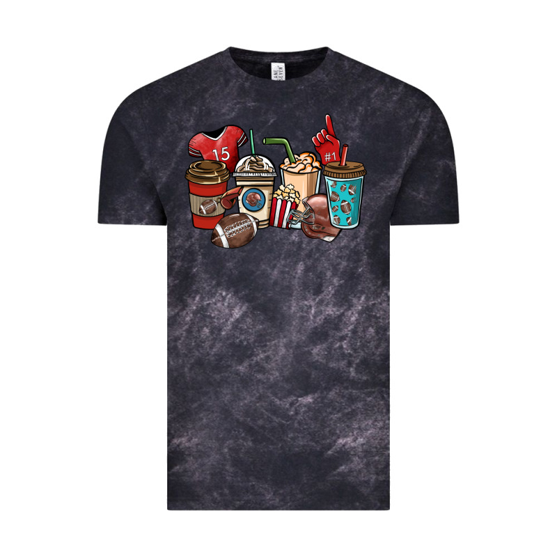 Football Coffee Cups Vintage Tee by NancyCooperArtShop | Teevron