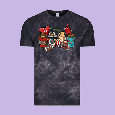 Football Coffee Cups Vintage Tee Designed By Nancycooperartshop