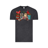 Vintage Black Football coffee cups Vintage Tee - NancyCooperArtShop