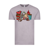 Vintage Zinc Football coffee cups Vintage Tee - NancyCooperArtShop