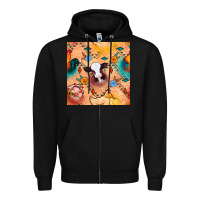 Black western farm animals seamless pattern Zipper Hoodie - BundleAndBundleShop