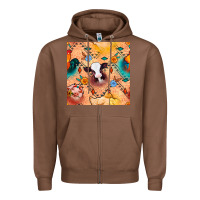 Chestnut western farm animals seamless pattern Zipper Hoodie - BundleAndBundleShop