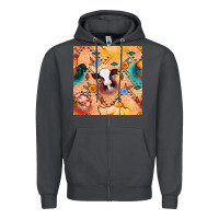 Smoke western farm animals seamless pattern Zipper Hoodie - BundleAndBundleShop