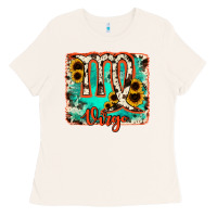 Bone virgo turquoise cowhide Ladies Tee - RanaPortraitStore