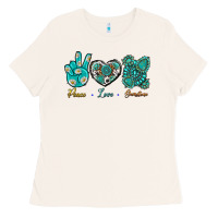 Bone Peace Love Gemstone Ladies Tee - BundleAndBundleShop