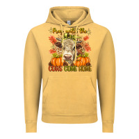 Vintage Mustard Pray Till The Cows Come Home Vintage Hoodie - texasbilliewilder