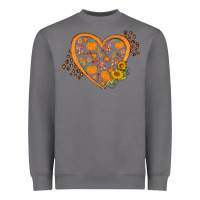 Storm Western Autumn Heart Heavyweight Sweatshirt - FaDigitalArtStudio