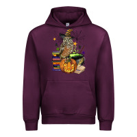 Mauve Wine halloween owl Urban Hoodie - BarkalooDesign