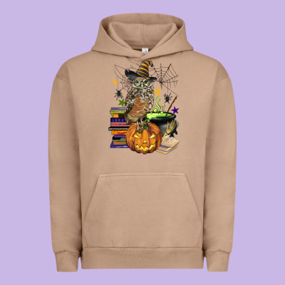 Halloween Owl Urban Hoodie Designed By Barkaloodesign