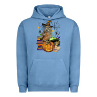 Pigment Pebble Blue halloween owl Urban Hoodie - BarkalooDesign