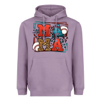 Lavender leopard baseball mama Mother's Day Heavyweight Hoodie - LillyAllenDesigns