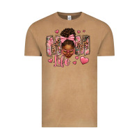 Vintage Camel Afro Messy Bun Mom Life Vintage Tee - texasbilliewilder