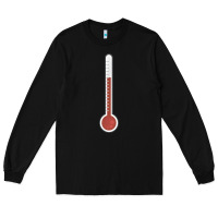Black thermometer halloween costume temperature gauge t Long Sleeve Tee - tuanDangUi