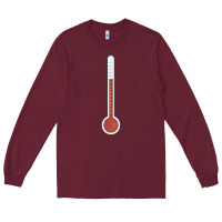 Burgundy thermometer halloween costume temperature gauge t Long Sleeve Tee - tuanDangUi