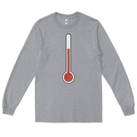 Heather Grey thermometer halloween costume temperature gauge t Long Sleeve Tee - tuanDangUi