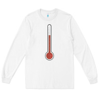 White thermometer halloween costume temperature gauge t Long Sleeve Tee - tuanDangUi