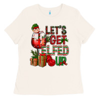 Bone Let's Get Elfed Up Christmas Ladies Tee - BundleAndBundleShop