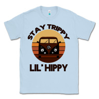 Dusty Blue Stay Trippy Lil Hippy Classic Tee - Bettercallsaul