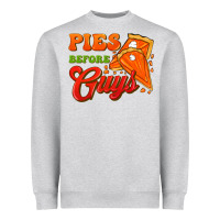 Heather Grey Pies Before Guys Heavyweight Sweatshirt - FaDigitalArtStudio