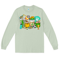 Matcha Football coffee cups Long Sleeve Tee - HowdyJamesFarm