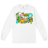 White Football coffee cups Long Sleeve Tee - HowdyJamesFarm