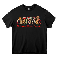 Black christmas calories dont count Heavy Core Tee - MaliasSmallBusiness