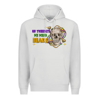 Dove Grey on tuesdays we wear beads skull Premium Hoodie - FaDigitalArtStudio