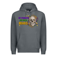 Rock on tuesdays we wear beads skull Premium Hoodie - FaDigitalArtStudio