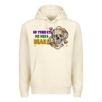 On Tuesdays We Wear Beads Skull Premium Hoodie | Teevron