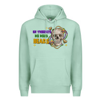 Seafoam on tuesdays we wear beads skull Premium Hoodie - FaDigitalArtStudio