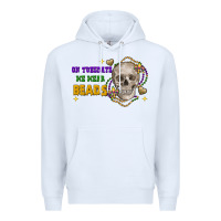 White on tuesdays we wear beads skull Premium Hoodie - FaDigitalArtStudio