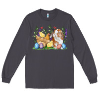 Smoke Easter bunny and chicks with floral Long Sleeve Tee - RanaPortraitStore