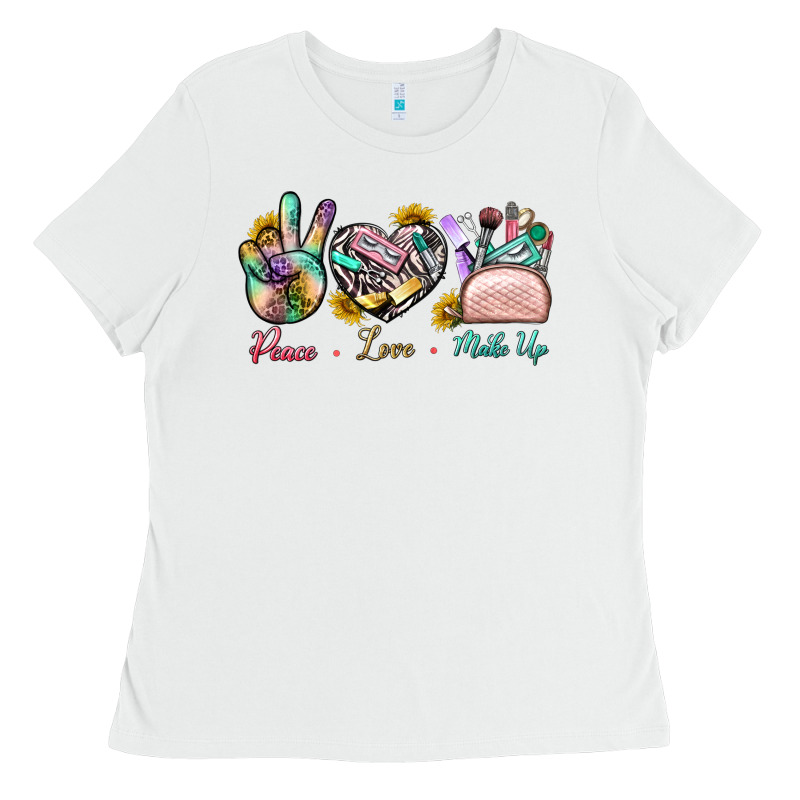 Peace Love Make Up Ladies Tee by BundleAndBundleShop | Teevron
