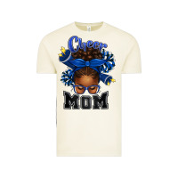Vintage Arctic Cheer Mom Afro Messy Bun Vintage Tee - texasbilliewilder