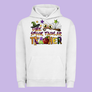 One Spook Tacular Teacher Urban Hoodie Designed By Barkaloodesign